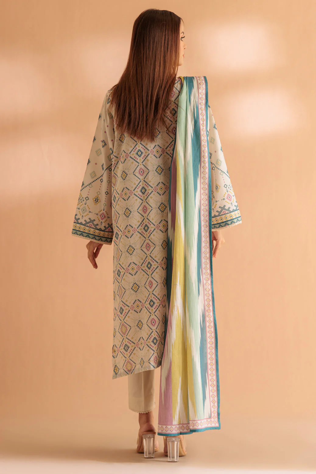 L-BEIGE-LAWN-3 PIECE (SS2243P46) - Image 4