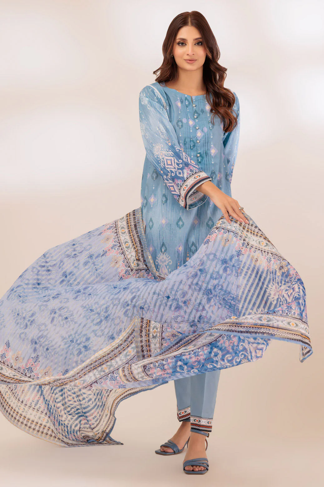L-BLUE-CAMBRIC-3 PIECE (PWS1233P04)