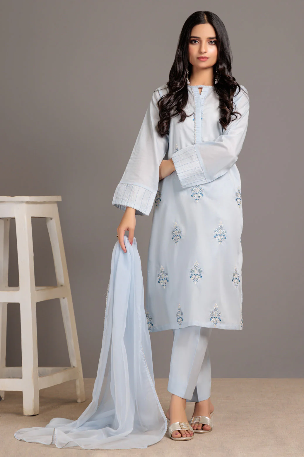 L-BLUE-CAMBRIC-3 PIECE (SHS233P02) - Image 3