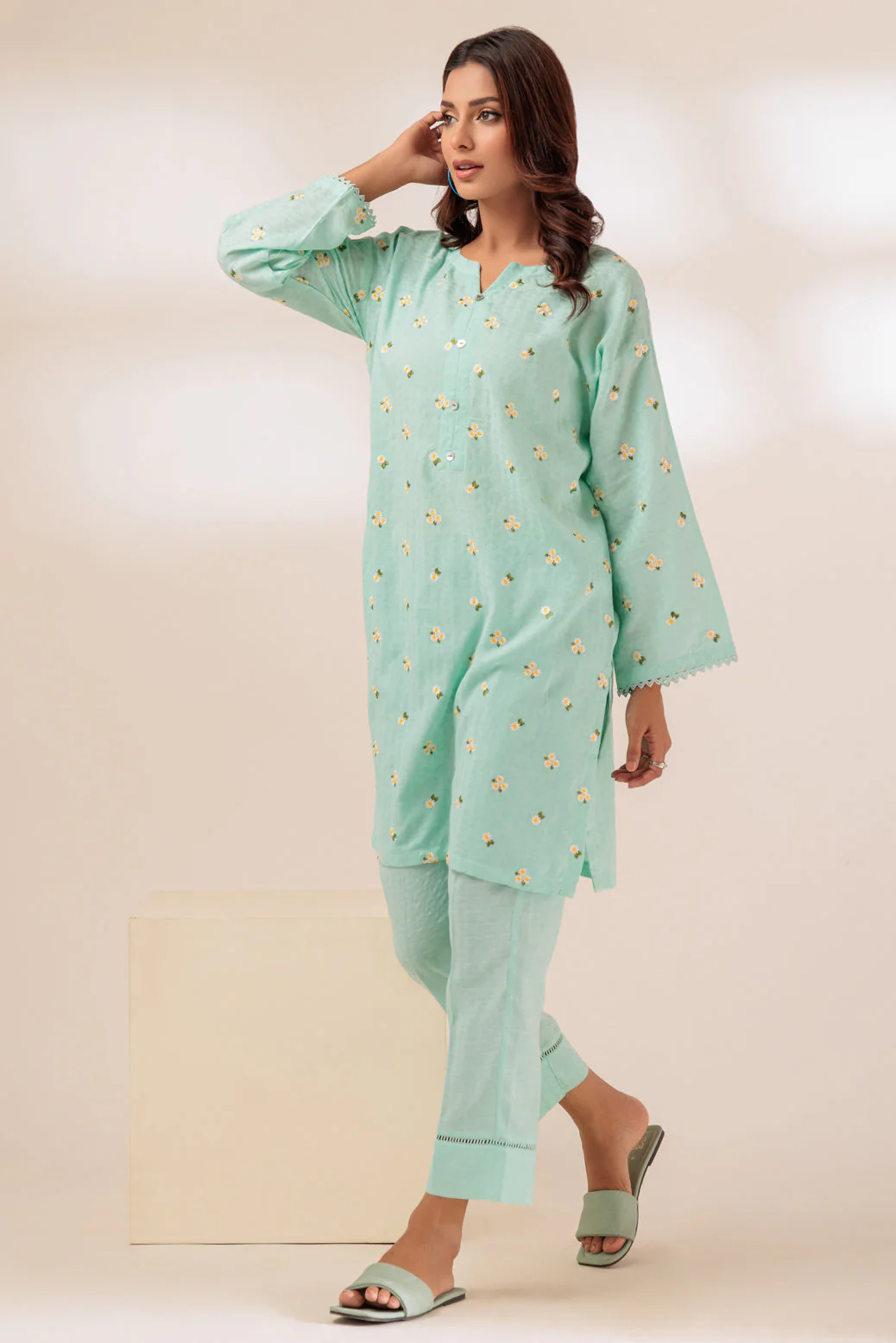 L-BLUE-JACQUARD-2 PIECE (PWS6232P05) - Image 2