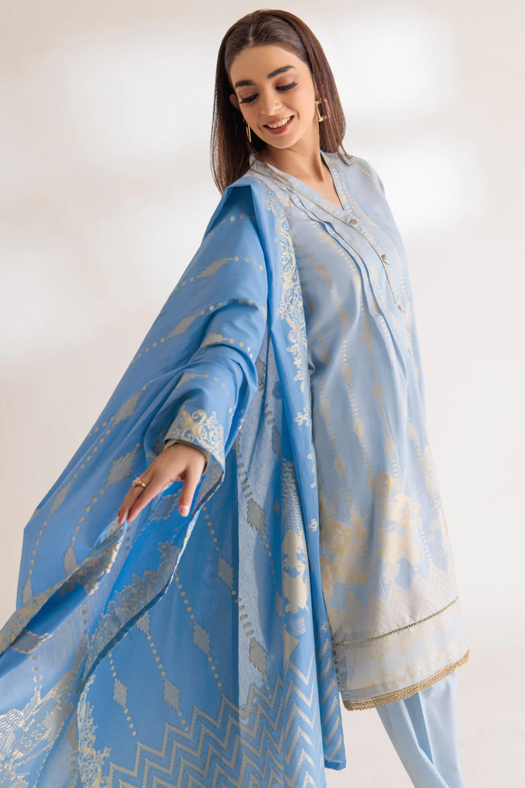 L-BLUE-JACQUARD-3 PIECE (PWJ3233P09) - Image 3