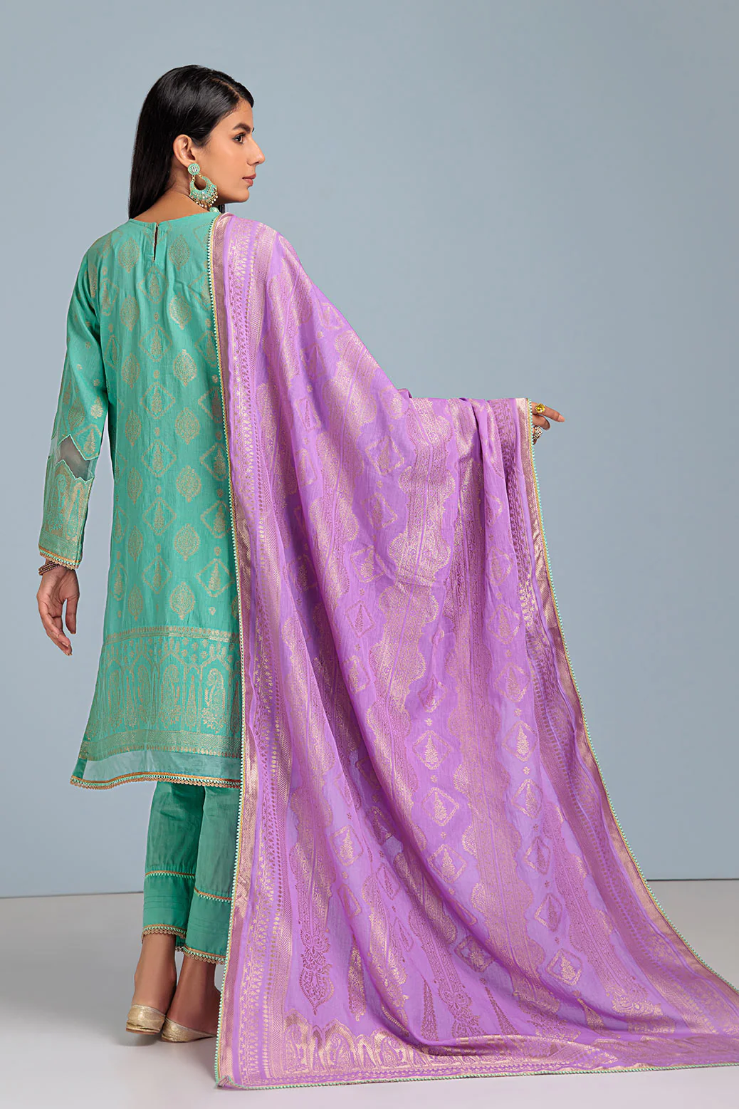 L-BLUE-JACQUARD-3 PIECE (PWJ5233P03) - Image 2