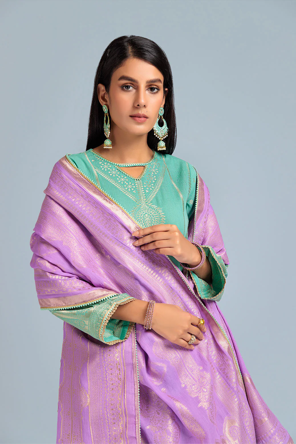 L-BLUE-JACQUARD-3 PIECE (PWJ5233P03) - Image 3