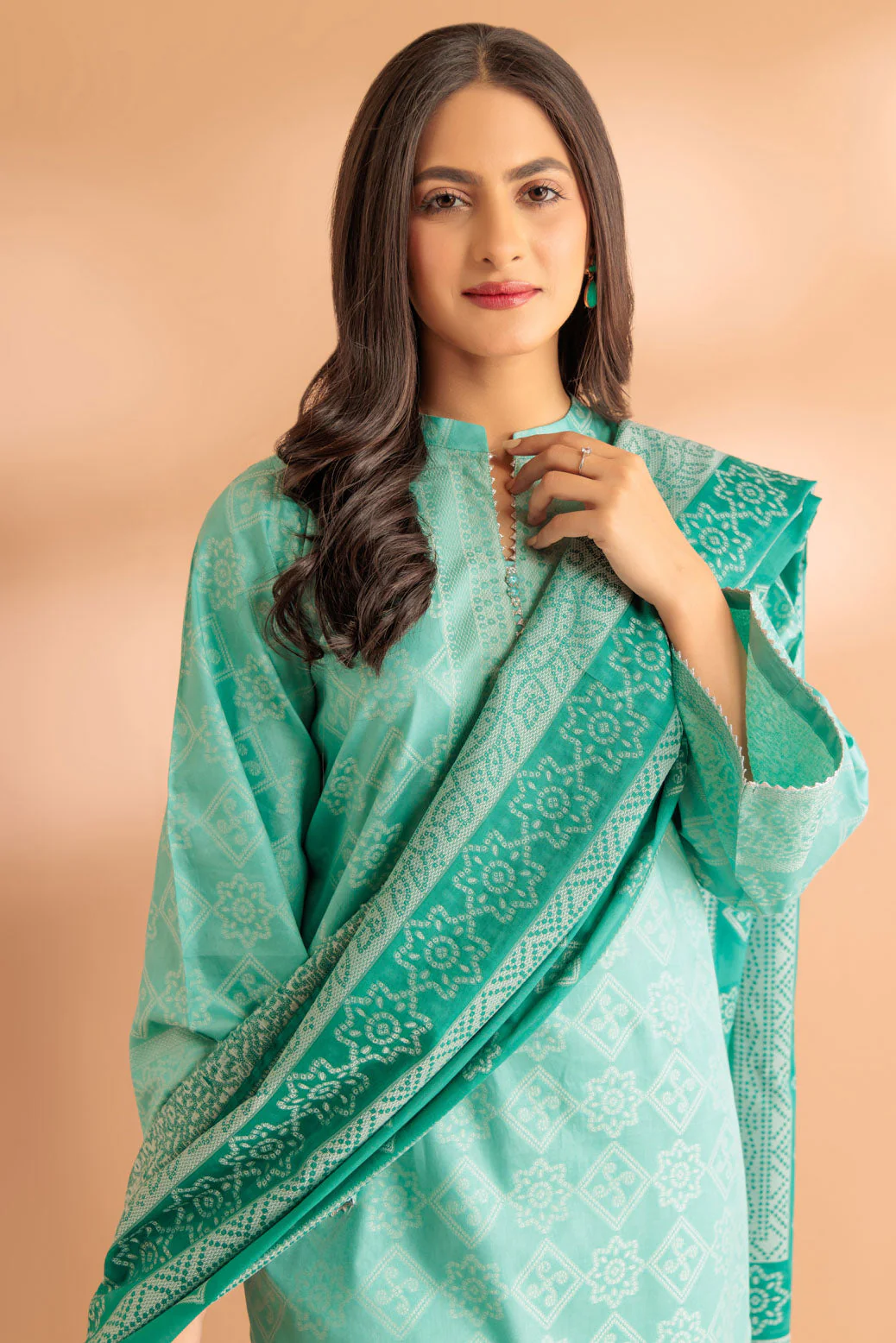 L-BLUE-JACQUARD-3 PIECE (SJ1243P07) - Image 2