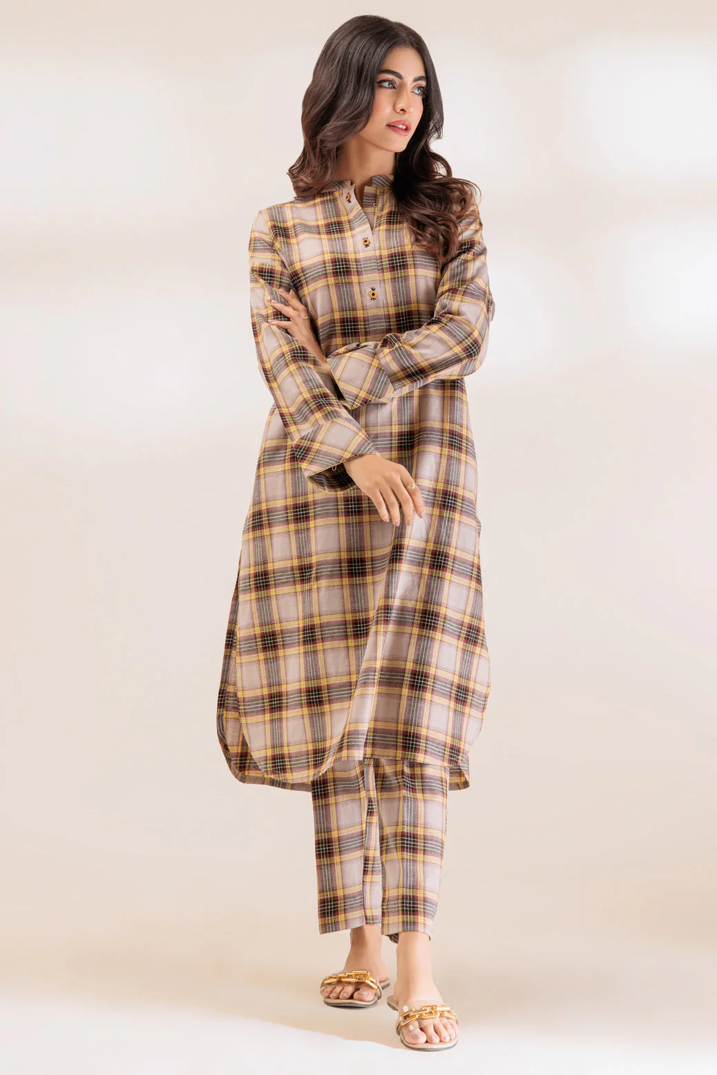 L-BROWN-YARN-2 PIECE (PWS6232P53) - Image 5