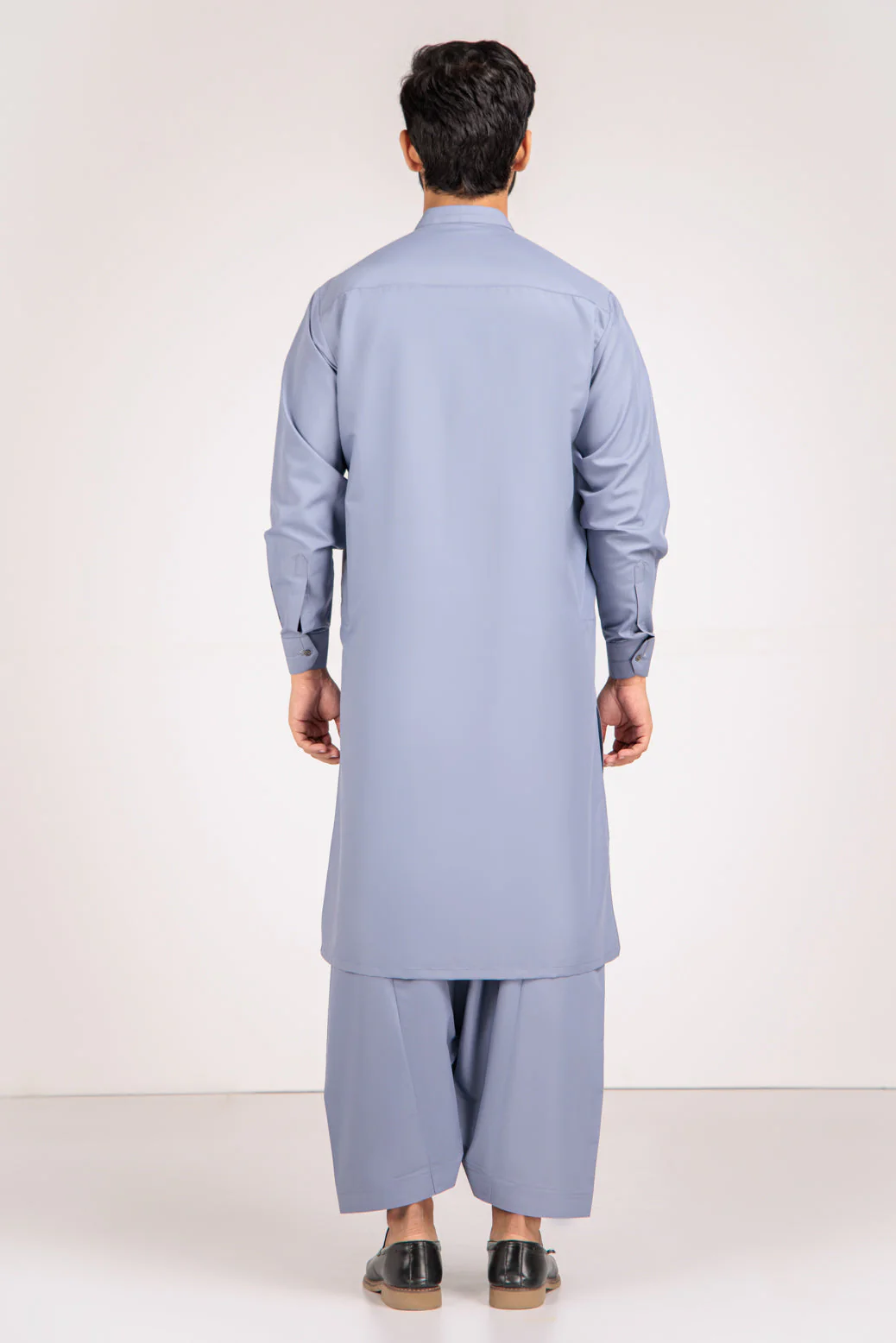 L-GRAY-BLENDED-KURTA SHALWAR (KSRS23-005) - Image 4