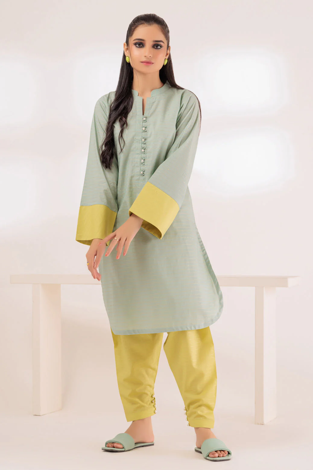 L-GREEN-DOBBY-2 PIECE (SAS232P16) - Image 3