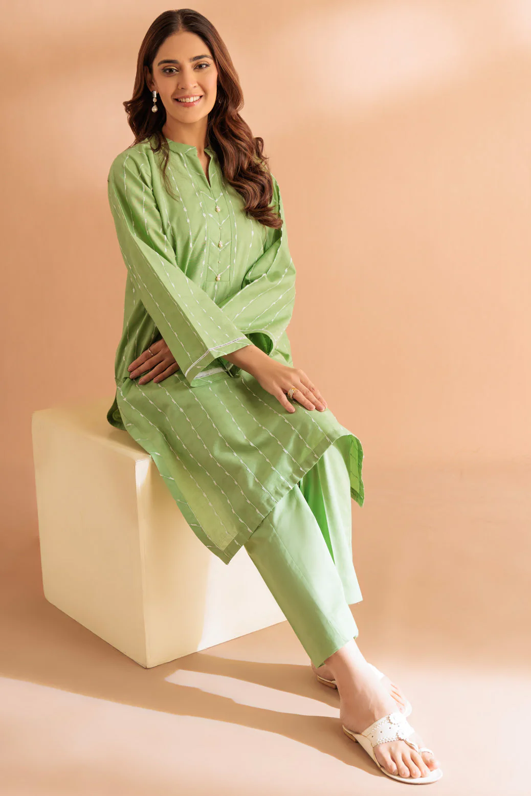 L-GREEN-JACQUARD-2 PIECE (SS6242P25) - Image 3