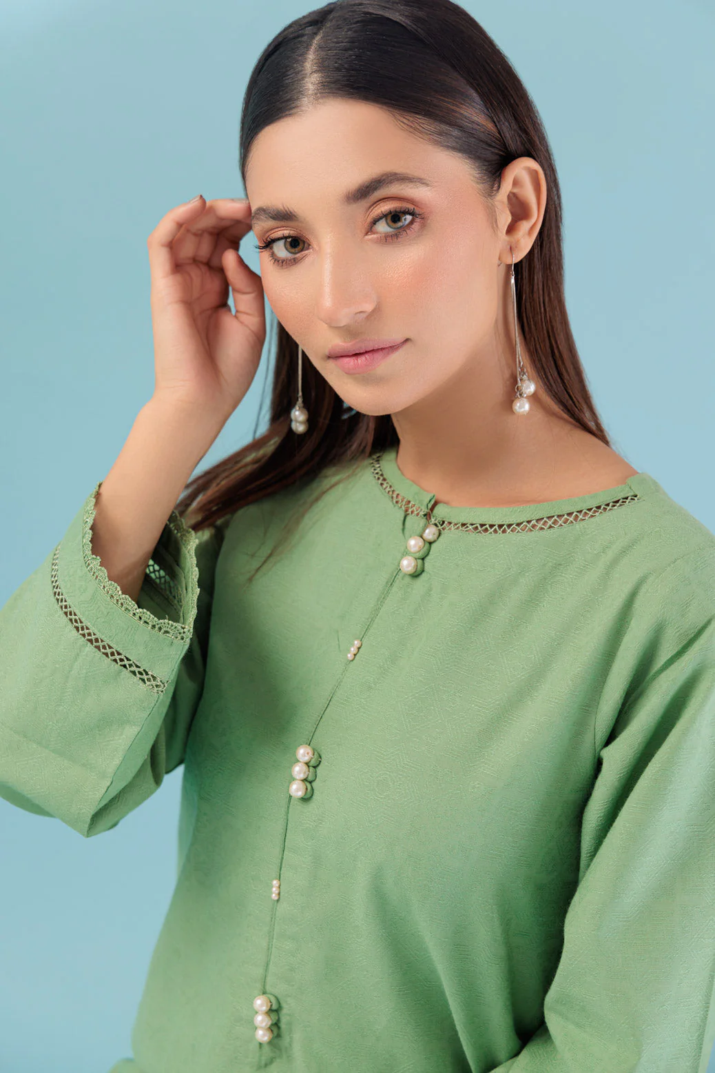 L-GREEN-JACQUARD-2 PIECE (WS6232P25) - Image 2