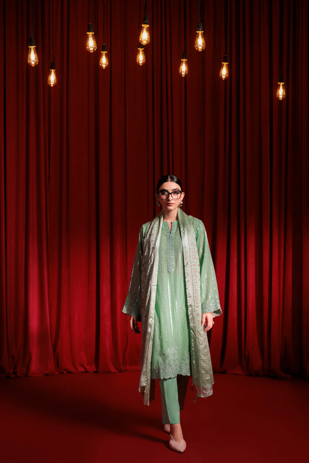 L-GREEN-JACQUARD-3 PIECE (BPS5243P32) - Image 3