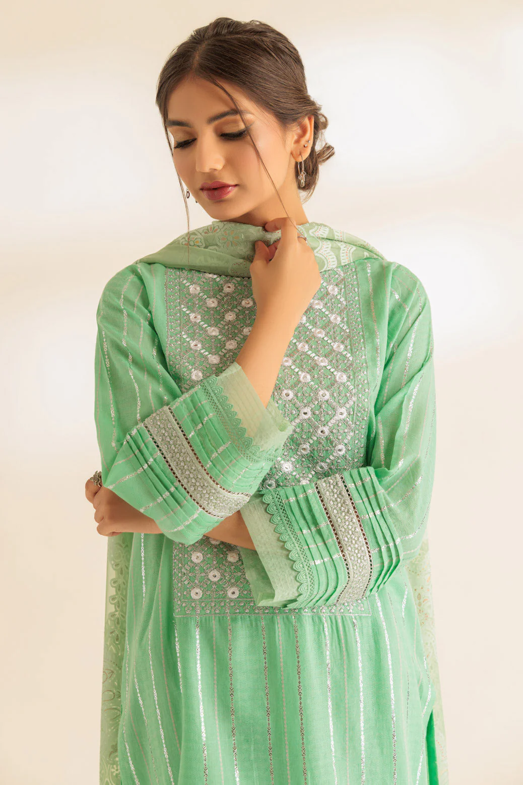 L-GREEN-JACQUARD-3 PIECE (SS5243P35) - Image 3