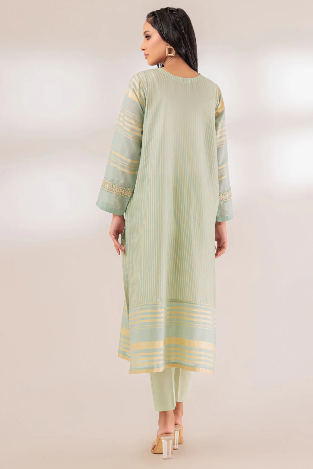 L-GREEN-ZARI-1 PIECE (SAS231P05) - Image 4
