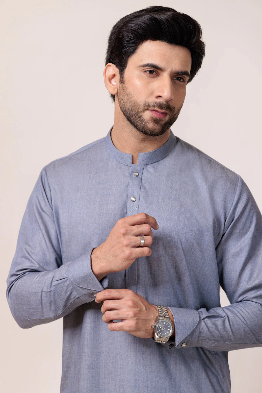 L-GREY-BLENDED-SHALWAR SUIT  - (GSBW24-004) - Image 4