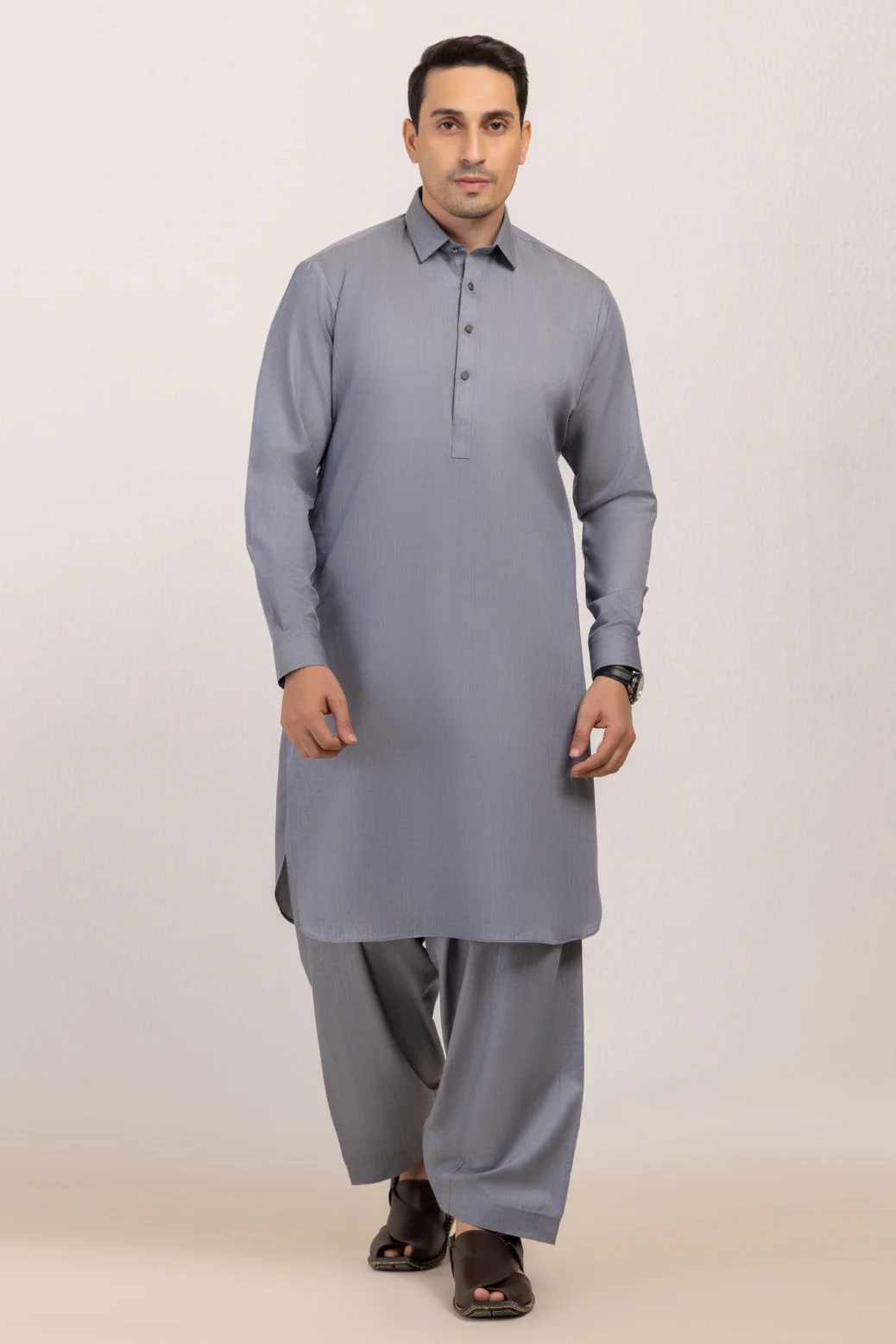 L-GREY-BLENDED-SHALWAR SUIT  - (GSSW24-024) - Image 4