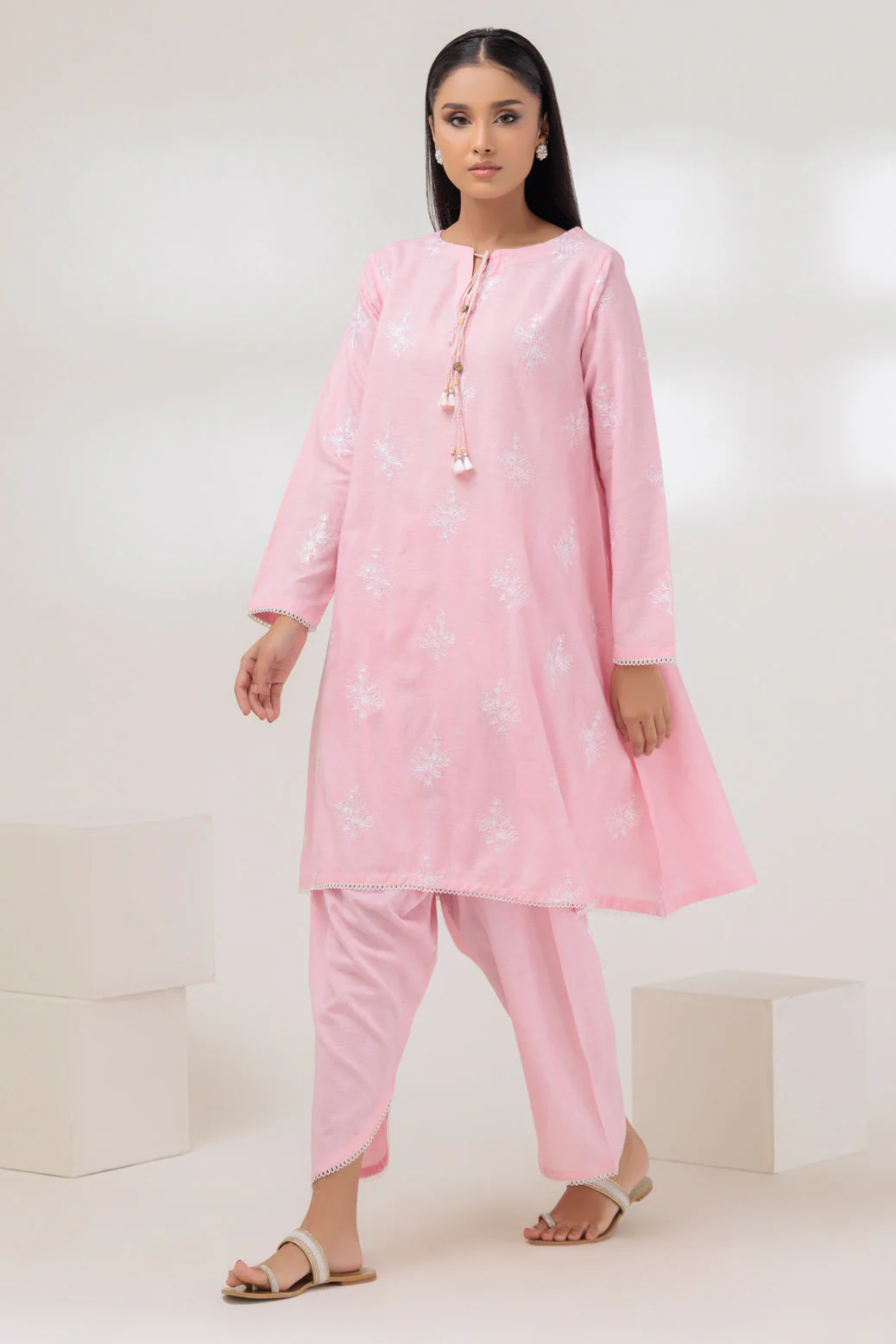 L-PINK-JACQUARD-2 PIECE (SRLS232P34) - Image 3
