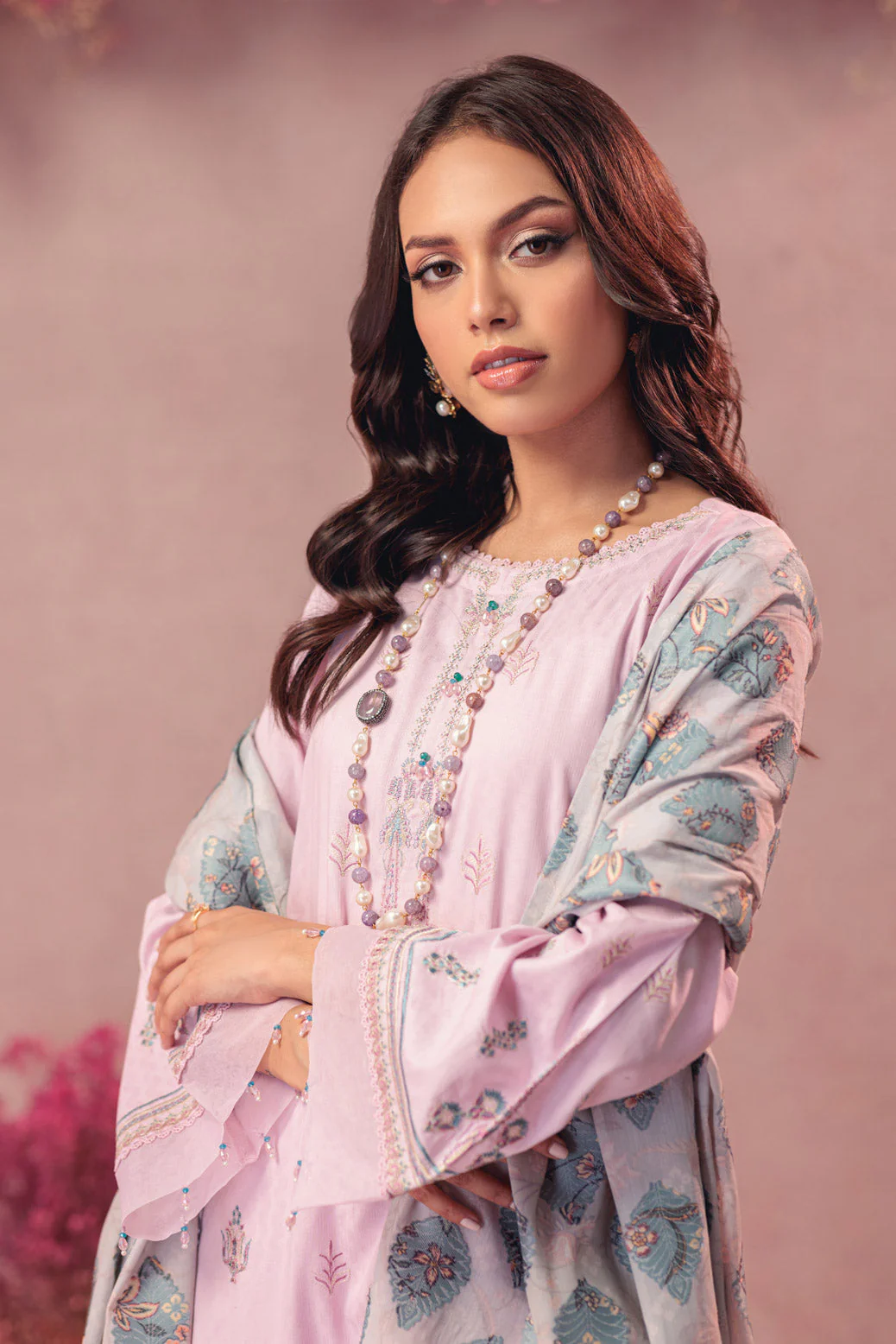L-PINK-JACQUARD-3 PIECE (6S24C3P133) - Image 4