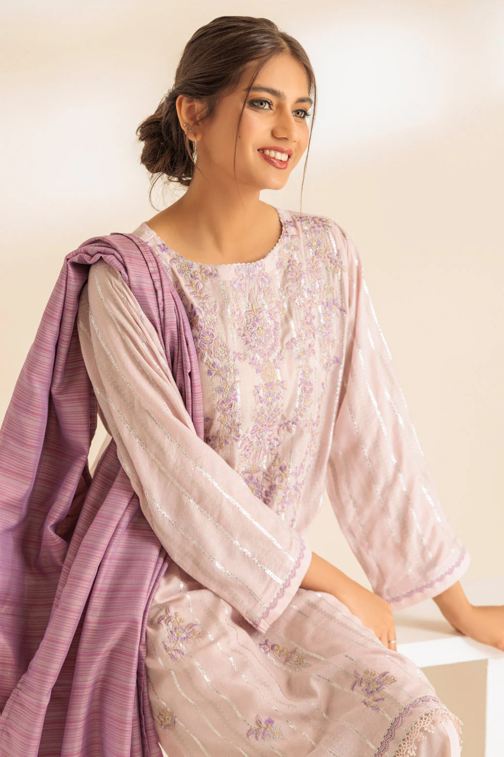 L-PINK-JACQUARD-3 PIECE (SS5243P33) - Image 2