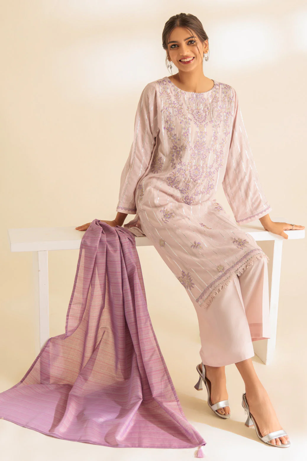 L-PINK-JACQUARD-3 PIECE (SS5243P33) - Image 4