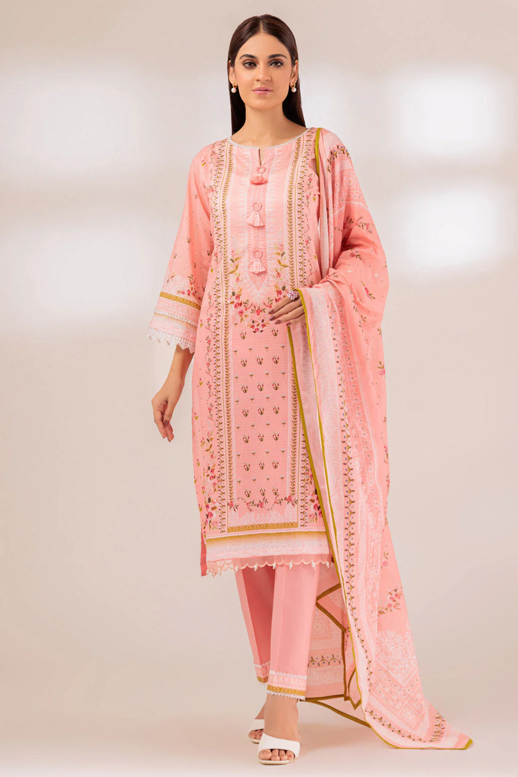 L-PINK-LAWN-3 PIECE (SSS233P89) - Image 2