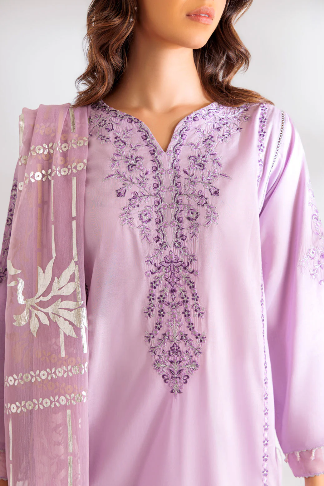 LILAC-JACQUARD-3 PIECE (BS5243P21) - Image 2