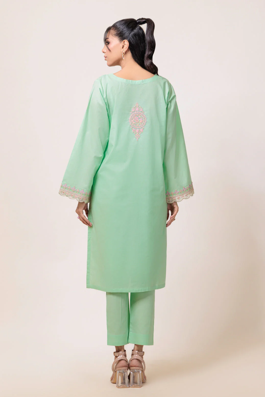 M-GREEN-CAMBRIC-2 PIECE (1S24B2P002) - Image 2