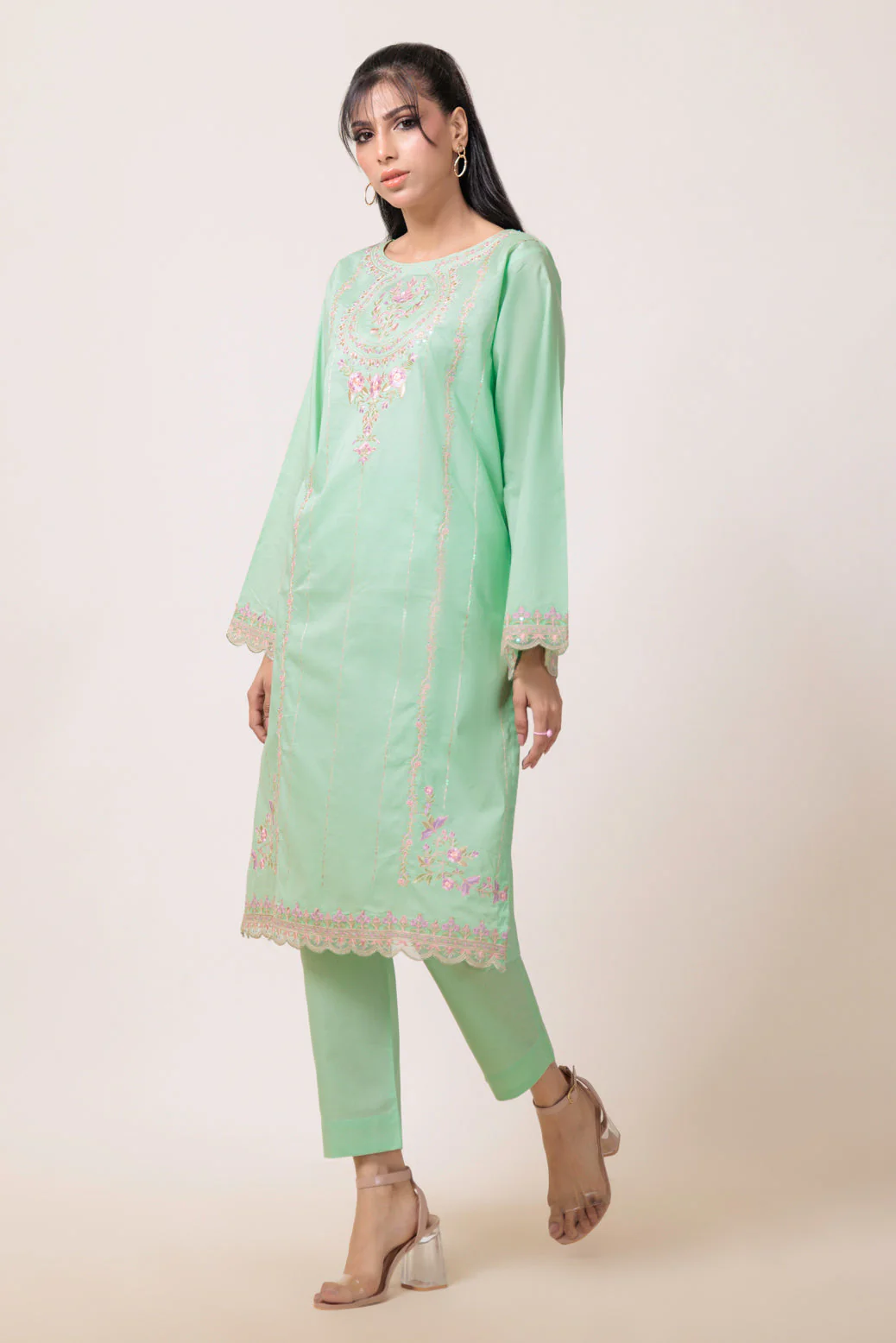 M-GREEN-CAMBRIC-2 PIECE (1S24B2P002) - Image 3