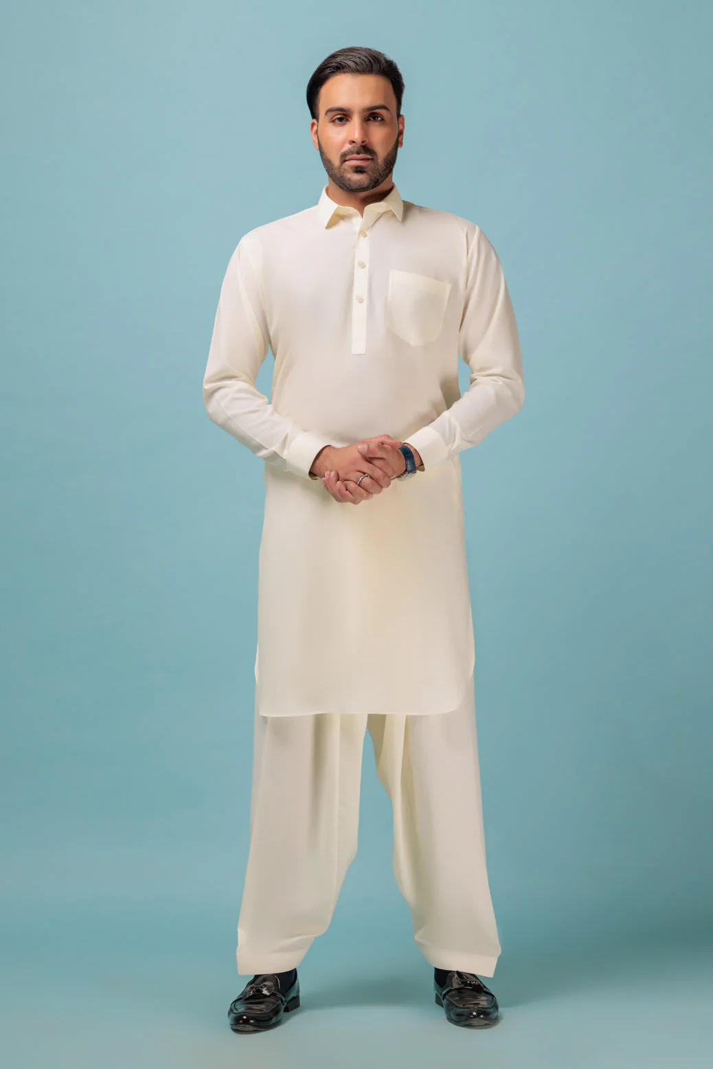 M-GREY-BLENDED-SHALWAR SUIT - (GSSR23-009) - Image 3