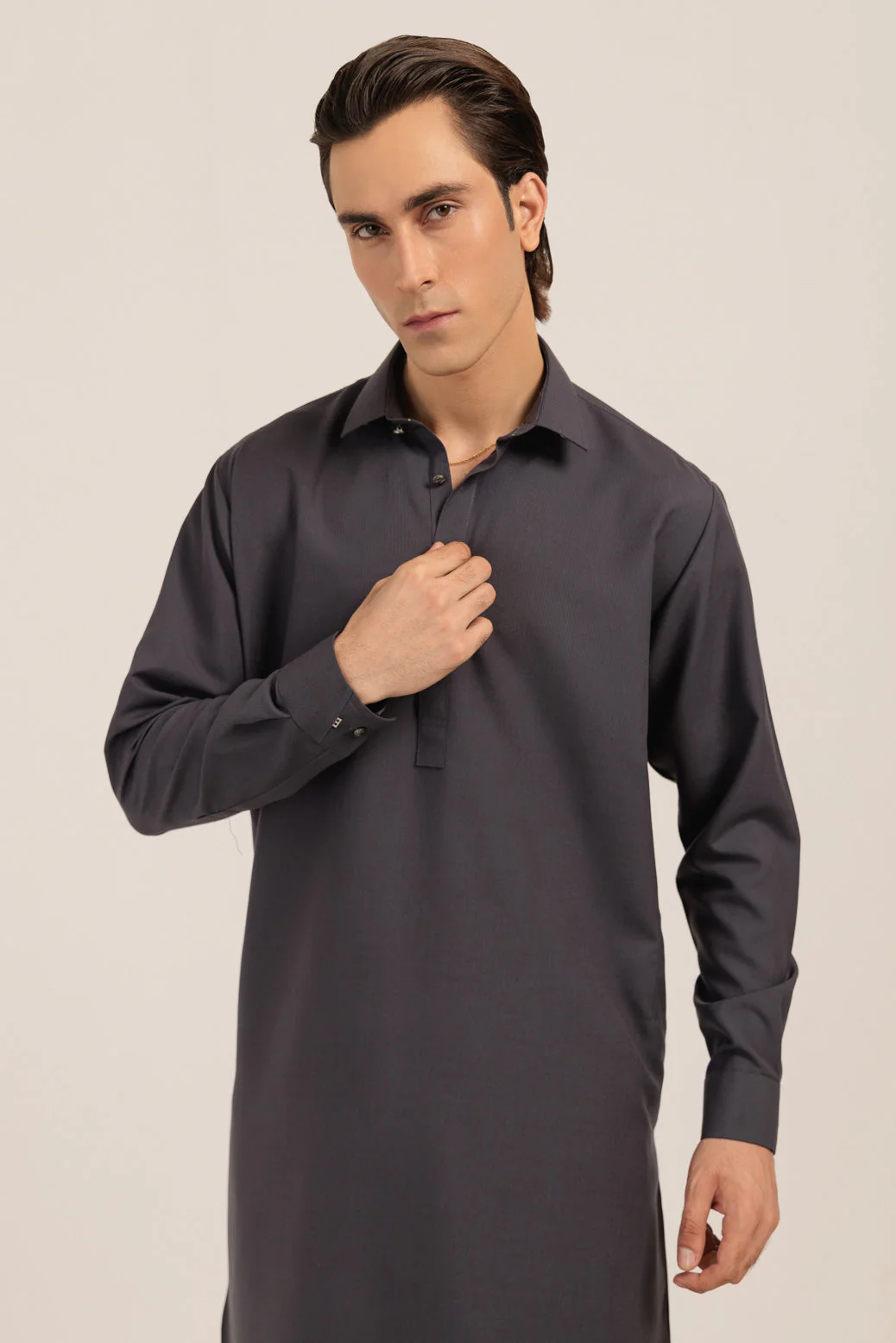 M-GREY-BLENDED-SHALWAR SUIT  - (GSSW24-018) - Image 3