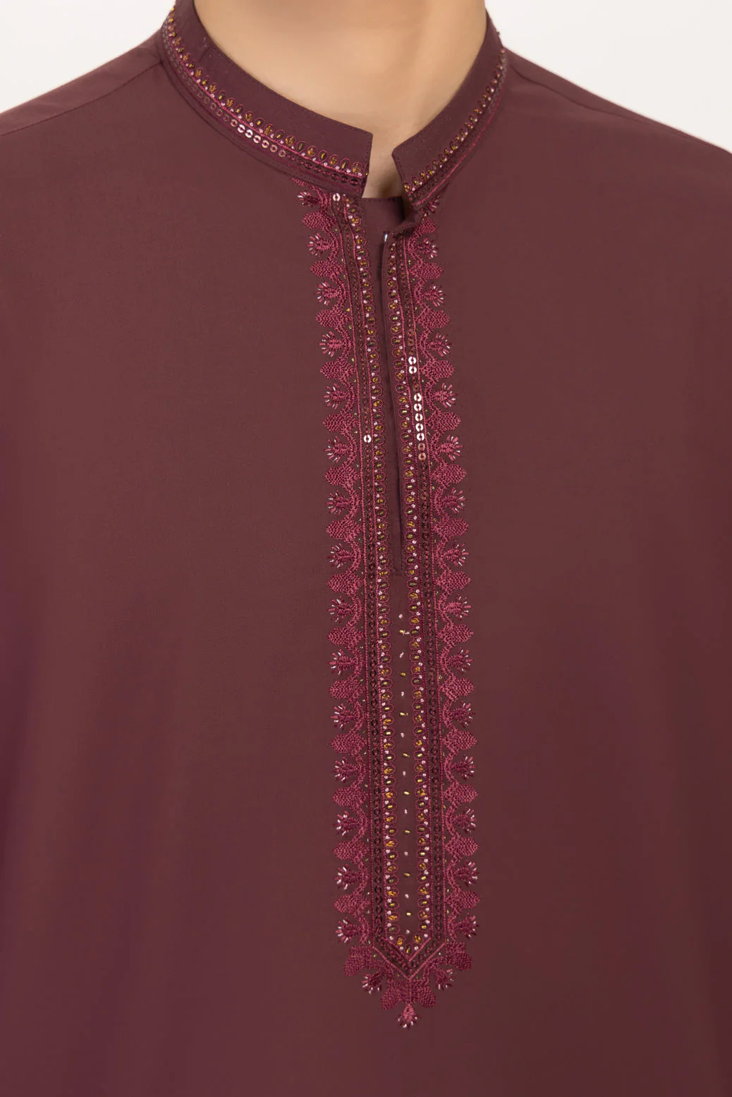 M-RED-BLENDED-KURTA TROUSER - (KSS24-041) - Image 3