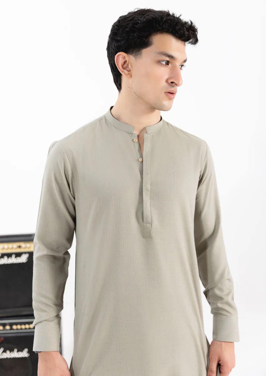 Olive-Blended-Kurta Trouser - (M25KPS2001) - Image 4