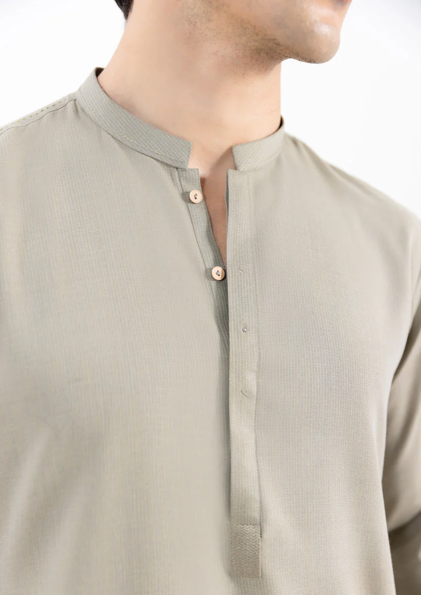 Olive-Blended-Kurta Trouser - (M25KPS2001) - Image 7