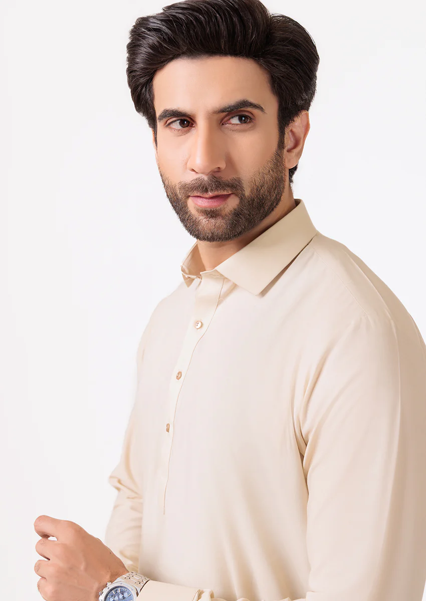 Beige-Blended-Kurta Trouser - (M25KPS2005) - Image 4