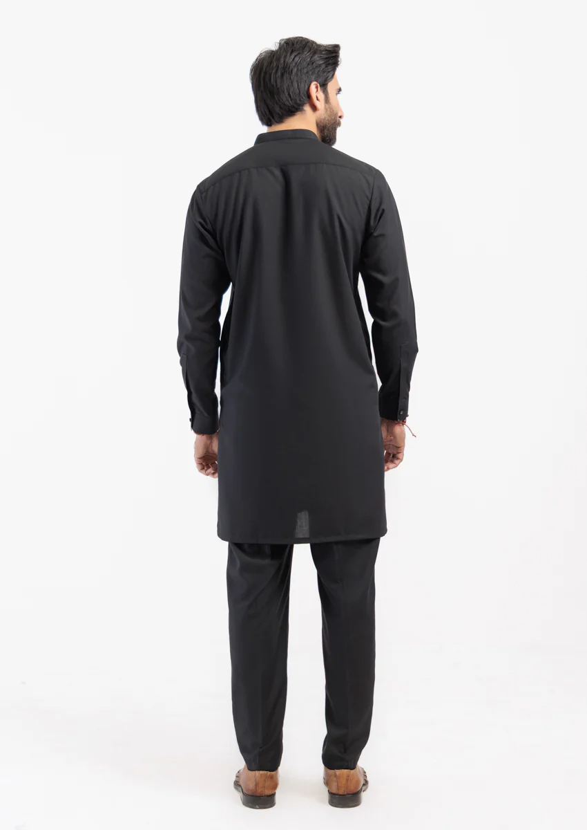 Black-Blended-Kurta Trouser - (M25KPS2008) - Image 2