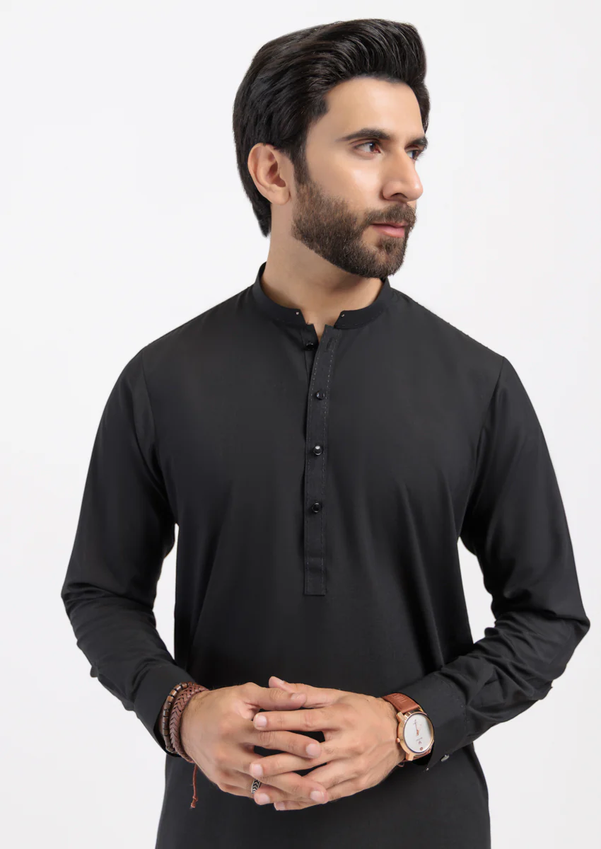 Black-Blended-Kurta Trouser - (M25KPS2008) - Image 6