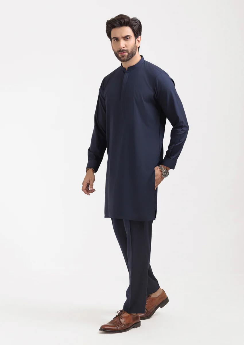 Navy-Blended-Kurta Trouser - (M25KPS2020) - Image 3