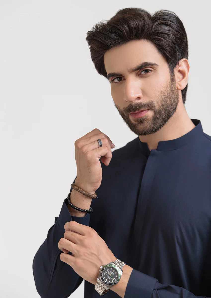 Navy-Blended-Kurta Trouser - (M25KPS2020) - Image 5