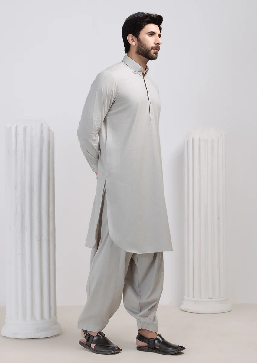 Sage-Blended-Shalwar Suit - (M25SSS2007) - Image 4
