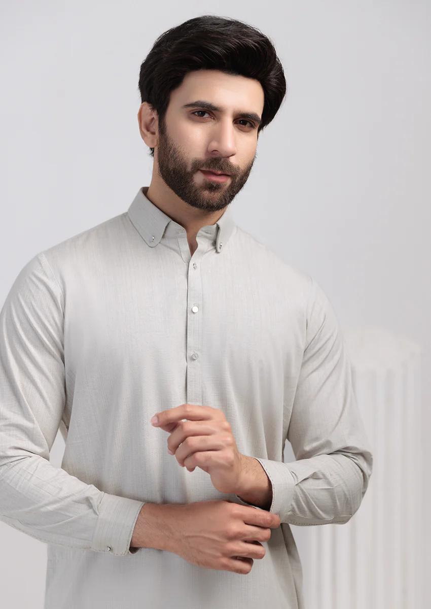 Sage-Blended-Shalwar Suit - (M25SSS2007) - Image 5