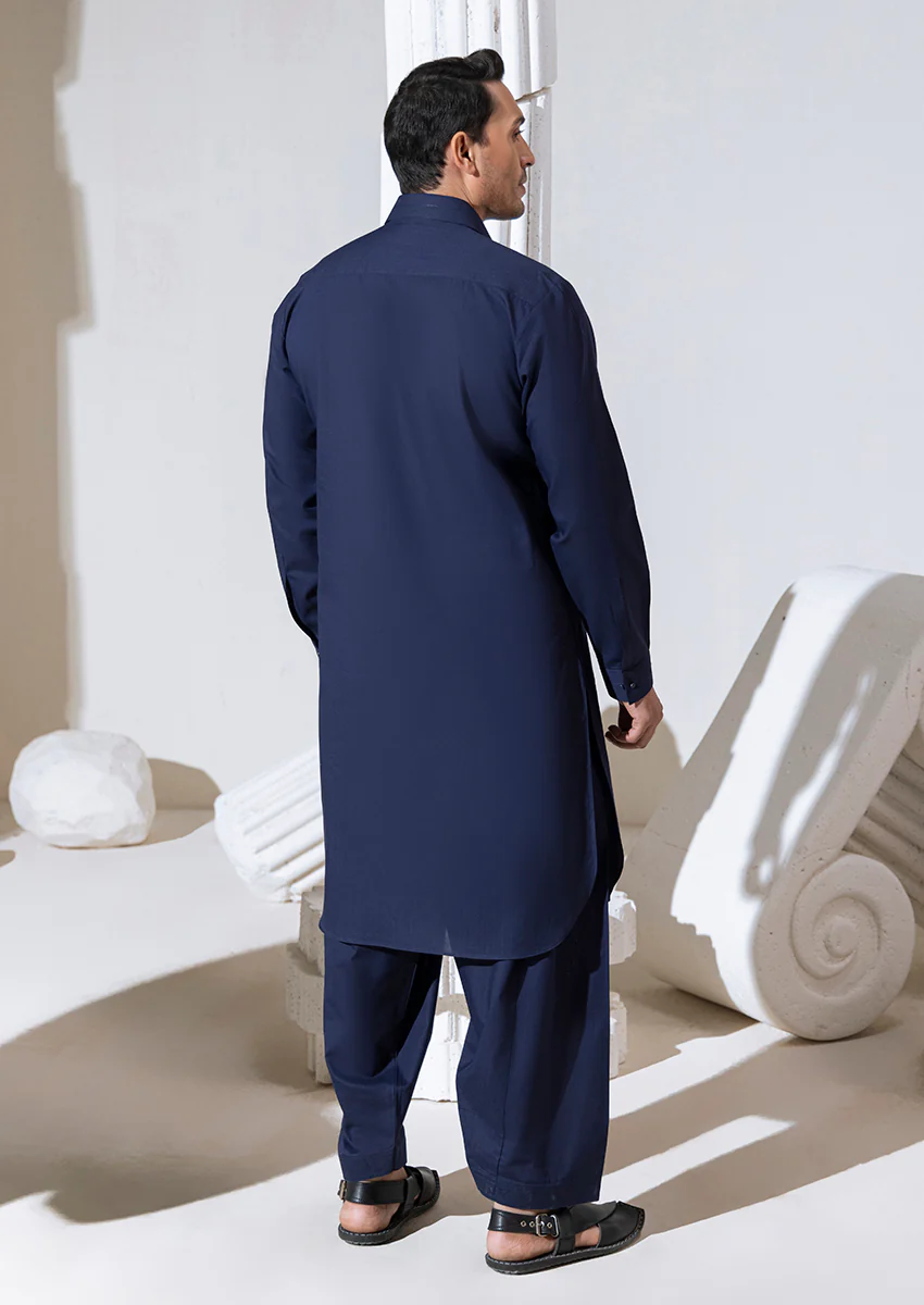NAVY-BLENDED-SHALWAR SUIT - (M25SSS2009) - Image 2