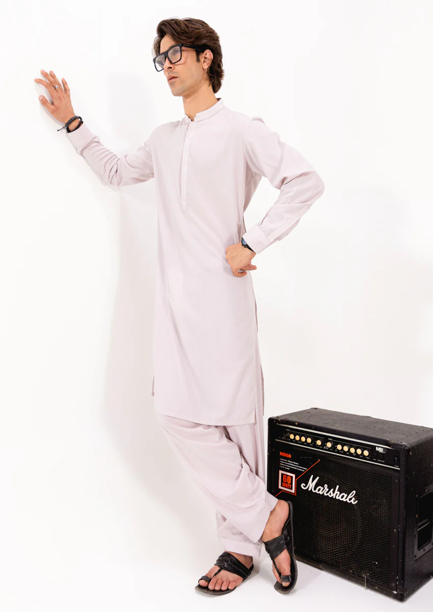 L-Fawn-Blended-Shalwar Suit - (M25SSS2017) - Image 4