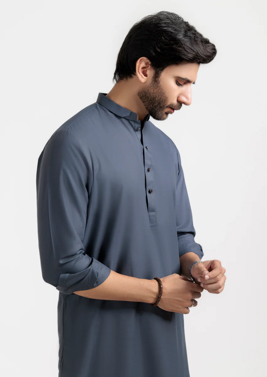 D-Grey-Blended-Shalwar Suit - (M25SSS2022) - Image 3
