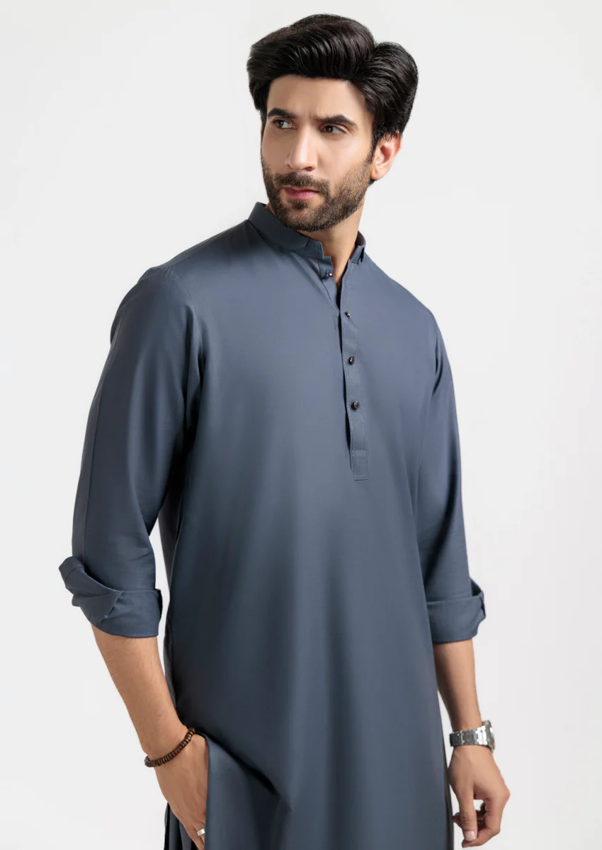 D-Grey-Blended-Shalwar Suit - (M25SSS2022) - Image 4