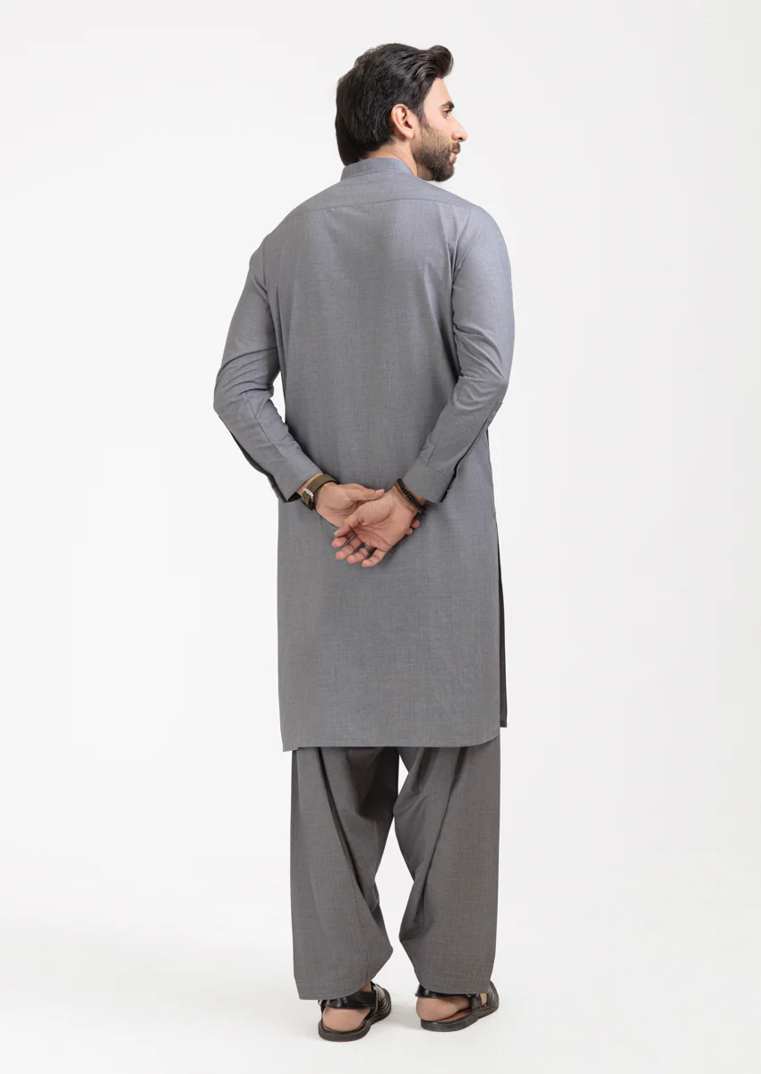 Grey-Blended-Shalwar Suit - (M25SSS2025) - Image 2