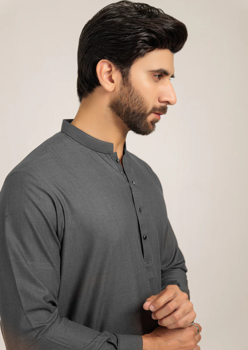 Charcoal-Blended-Shalwar Suit - (M25SSS2026) - Image 5