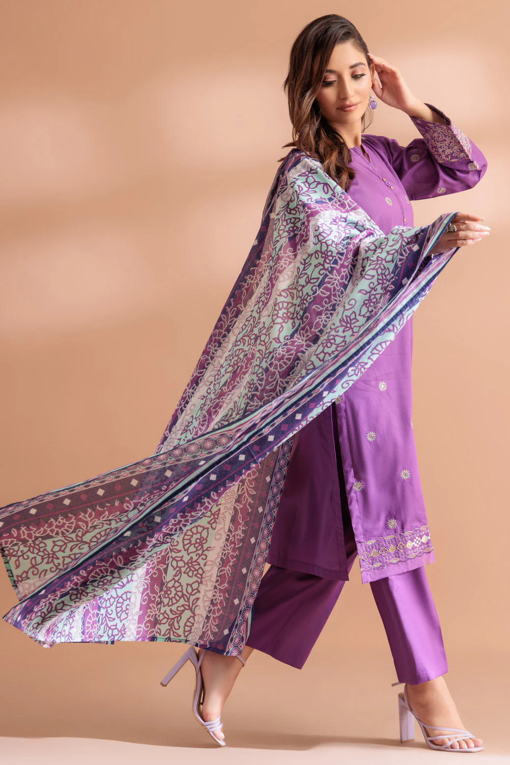 MAGENTA-CAMBRIC-3 PIECE (SS2243P24) - Image 3
