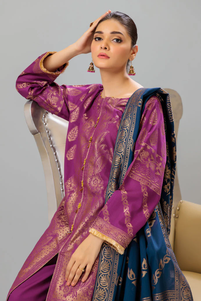 MAGENTA-JACQUARD-3 PIECE (JAS233P03) - Image 3