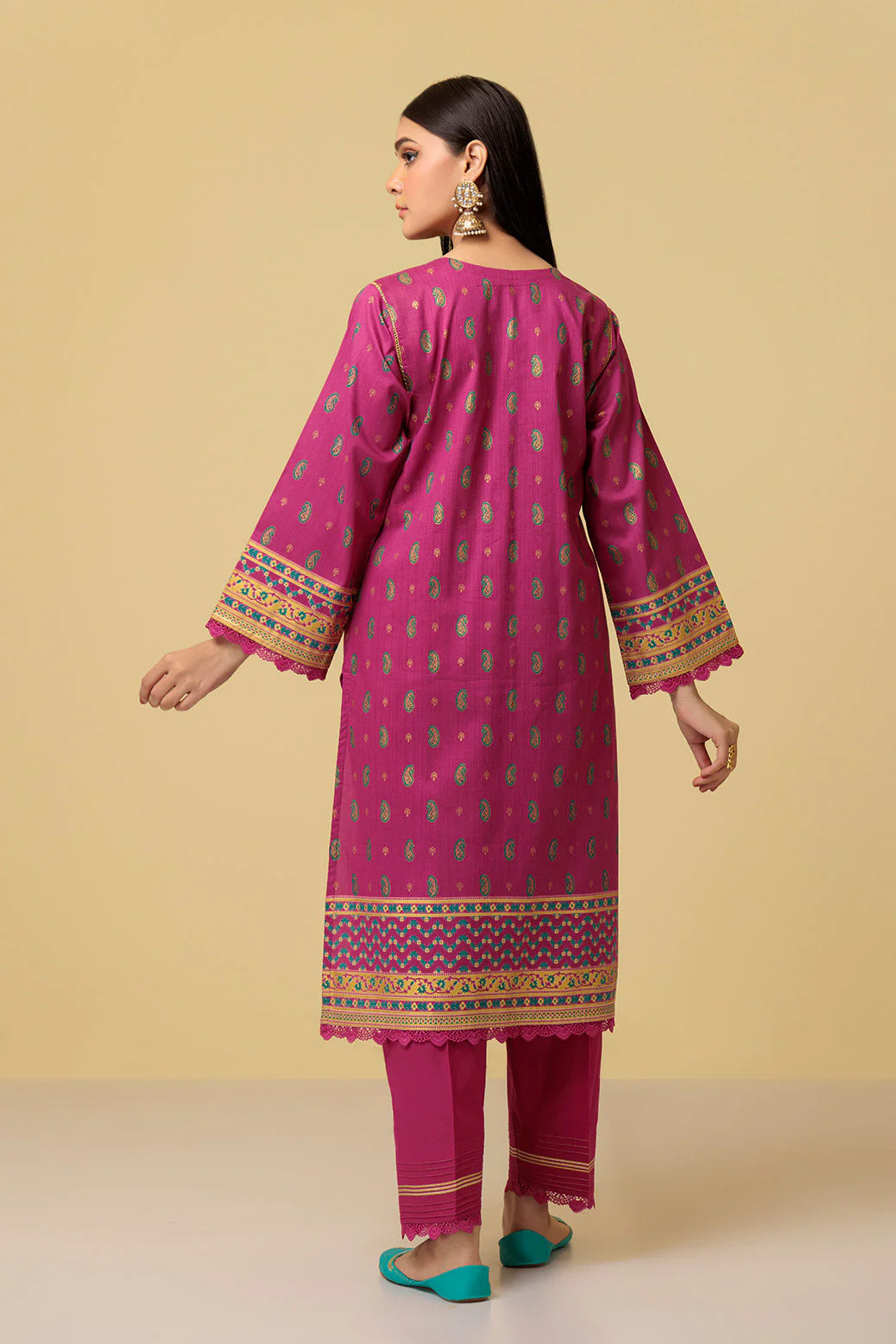 MAGENTA-LAWN-2 PIECE (SAS232P35) - Image 2