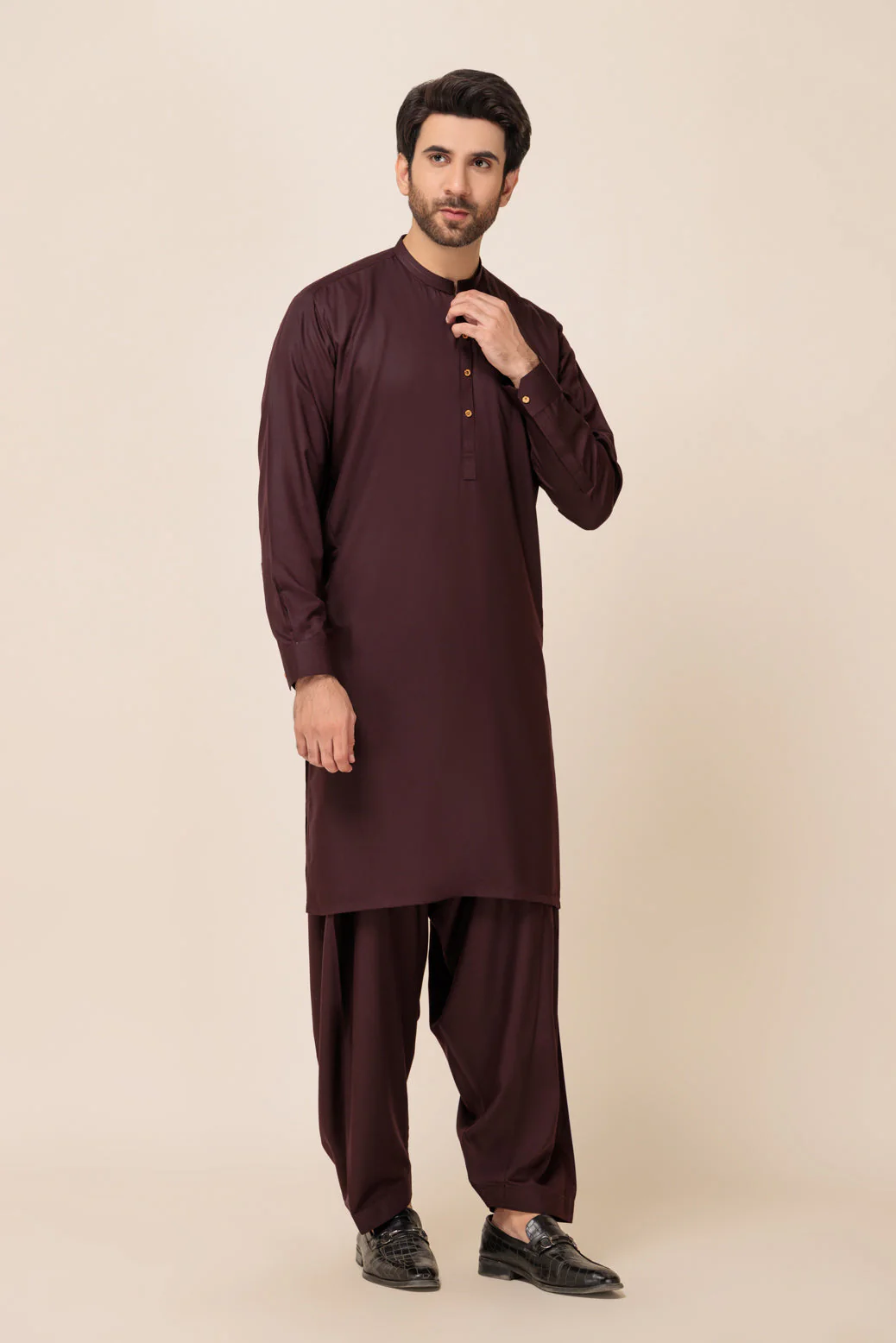 MAROON-BLENDED-SHALWAR SUIT - (GSBW23-042) - Image 4