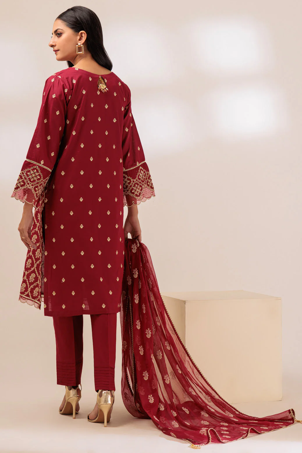 MAROON-CAMBRIC-3 PIECE (BSSS233P14) - Image 5