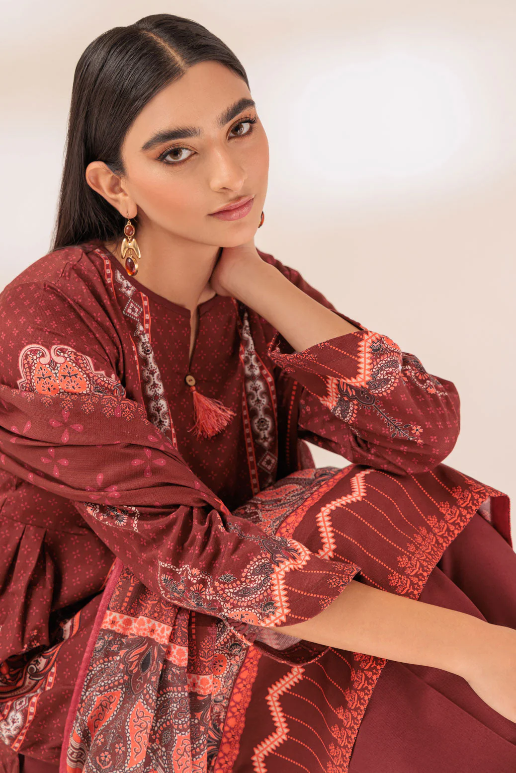 MAROON-CORDUROY-3 PIECE (PWS6233P20) - Image 2